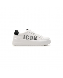 ICON Sneakers Platform Donna Bianco Nero IC03732SD