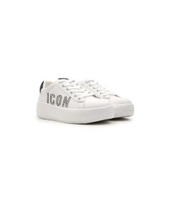 ICON Sneakers Platform Donna Bianco Nero IC03732SD