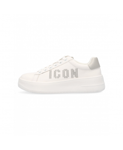 ICON Sneakers Platform Donna Bianco Silver IC03732SD