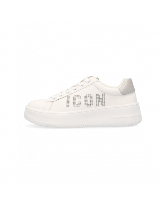 ICON Sneakers Platform Donna Bianco Silver IC03732SD