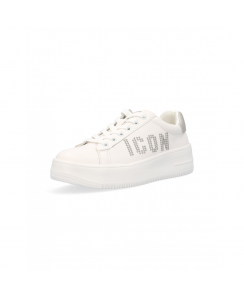 ICON Sneakers Platform Donna Bianco Silver IC03732SD