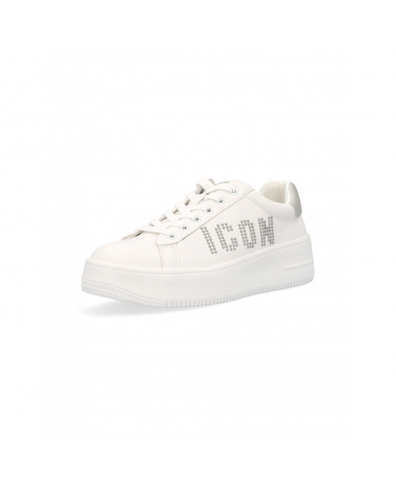 ICON Sneakers Platform Donna Bianco Silver IC03732SD