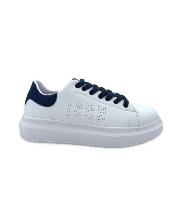 ICON Sneakers Platform Uomo Bianco Blu IC04748SU
