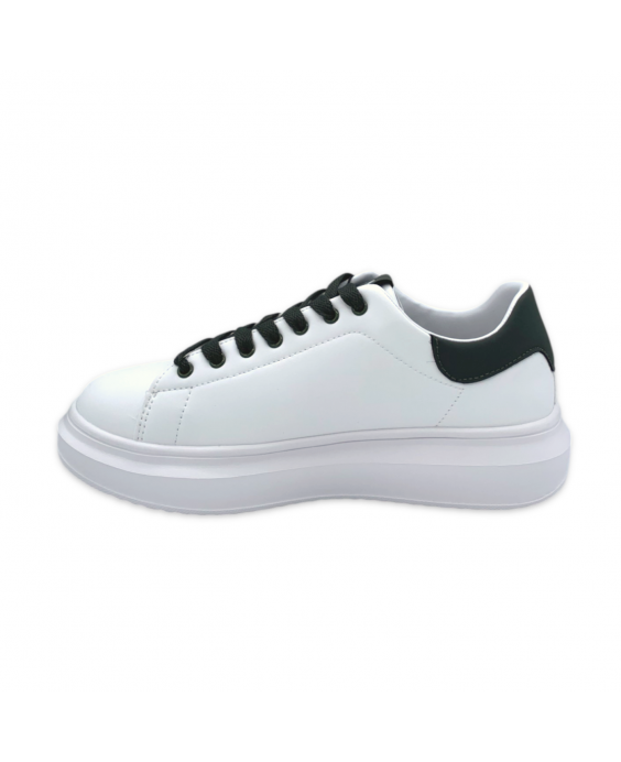 ICON Sneakers Platform Uomo Bianco Verde militare IC04748SU