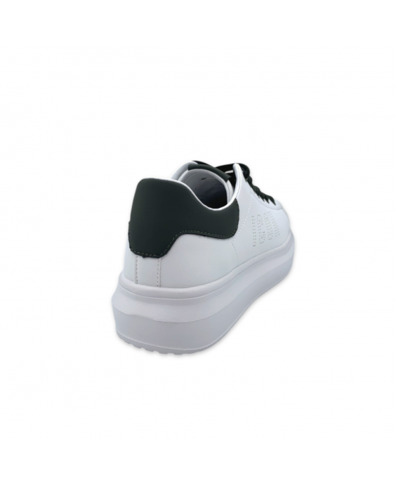 ICON Sneakers Platform Uomo Bianco Verde militare IC04748SU