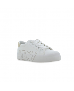 ICON Sneakers con maxi logo Donna Bianco Oro IC05233SD_BIANCO-ORO