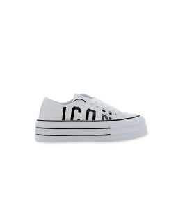 ICON Sneakers Platform Donna Bianco Nero IC05518SD_BIANCO-NERO