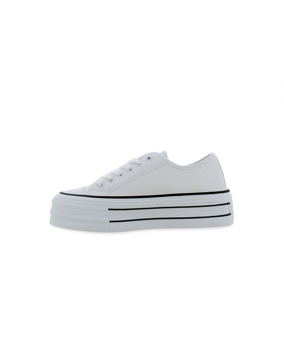 ICON Sneakers Platform Donna Bianco Nero IC05518SD_BIANCO-NERO