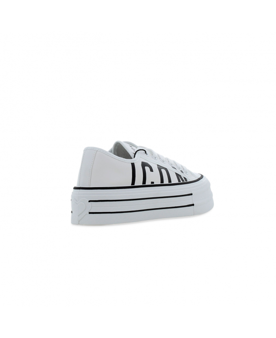 ICON Sneakers Platform Donna Bianco Nero IC05518SD_BIANCO-NERO