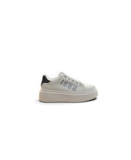 ICON Sneakers Platform Donna Bianco Nero IC06388SD_BIANCO-NERO