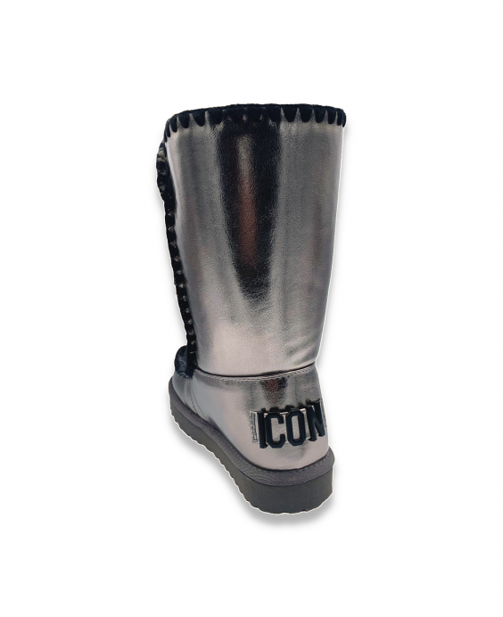 ICON Woman Gun metal Boot IC7102SD