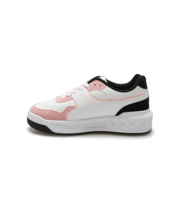 LANCETTI Woman White Pink Black Sneakers LNC-024