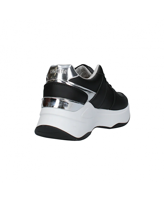 LANCETTI Woman Black Silver Sneakers LNC-085