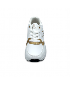 LANCETTI Woman White Gold Sneakers LNC-087