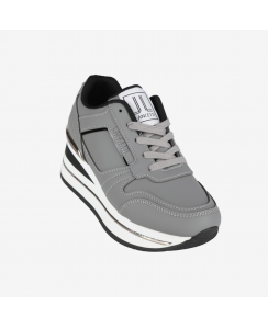 LANCETTI Woman Grey Black Sneakers LNC-098 097