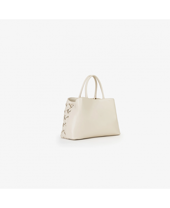 MARIO VALENTINO Borsa Shopping Ennis Donna Ecru VBS9UA04STD