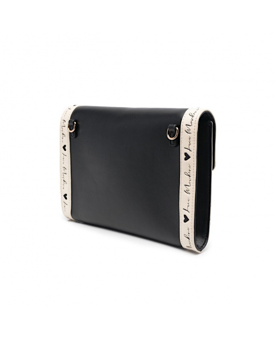LOVE MOSCHINO Borsa a tracolla Donna Nero Avorio JC4094PP1FLH100A