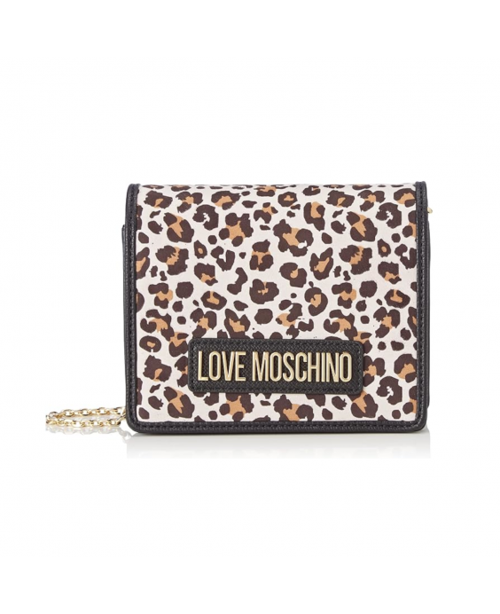 LOVE MOSCHINO Borsa a tracolla Donna Leopardo Bianco JC4380PP0FKM112A