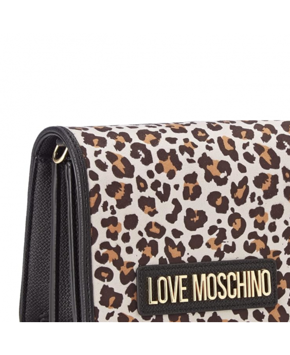 LOVE MOSCHINO Borsa a tracolla Donna Leopardo Bianco JC4380PP0FKM112A