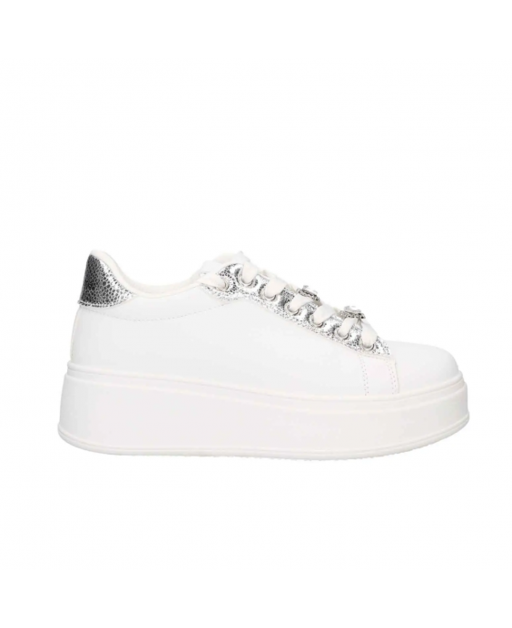 NAZARENO GABRIELLI Sneakers Donna Bianco Argento 7232