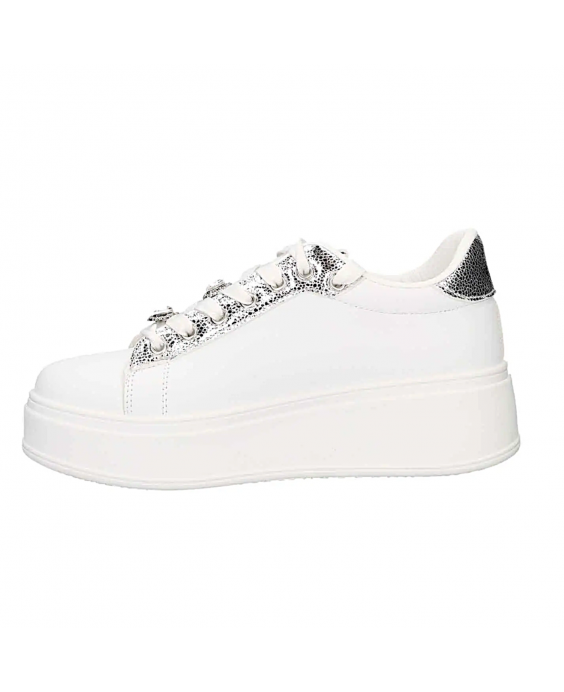 NAZARENO GABRIELLI Sneakers Donna Bianco Argento 7232