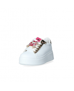 NAZARENO GABRIELLI Sneakers Donna Bianco Fucsia 7232