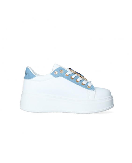 NAZARENO GABRIELLI Sneakers Donna Bianco Jeans 7232
