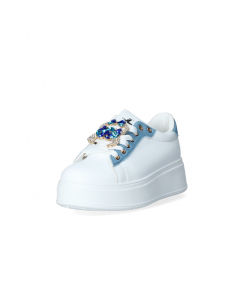 NAZARENO GABRIELLI Sneakers Donna Bianco Jeans 7232