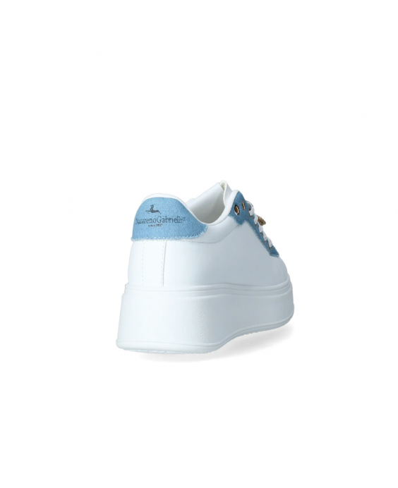 NAZARENO GABRIELLI Sneakers Donna Bianco Jeans 7232