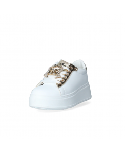 NAZARENO GABRIELLI Sneakers Donna Bianco Platino 7232