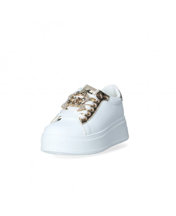 NAZARENO GABRIELLI Sneakers Donna Bianco Platino 7232