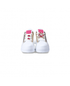 NINI` Sneakers Donna Bianco Rosa SS2505SN