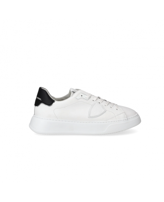 PHILIPPE MODEL Sneakers Temple Low Uomo Bianco Nero BLTU V007 PHILIPPE MODEL Sneakers Temple Low Uomo Bianco Nero BLTU V007