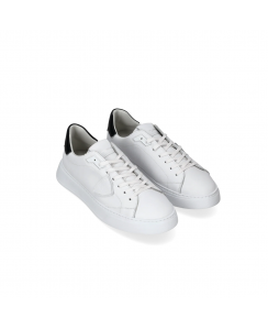 PHILIPPE MODEL Sneakers Temple Low Uomo Bianco Nero BLTU V007