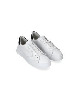 PHILIPPE MODEL Sneakers Temple Low Uomo Bianco Nero BLTU V007