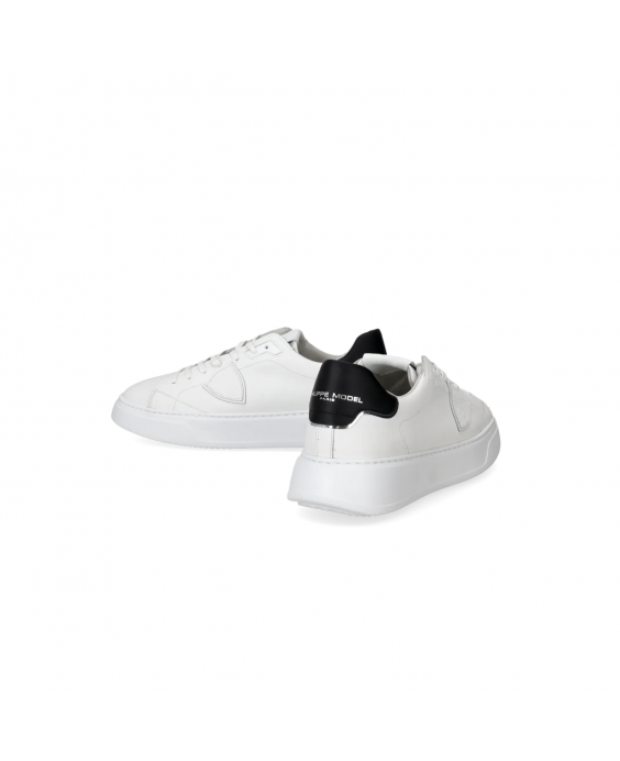 PHILIPPE MODEL Sneakers Temple Low Uomo Bianco Nero BLTU V007 PHILIPPE MODEL Sneakers Temple Low Uomo Bianco Nero BLTU V007