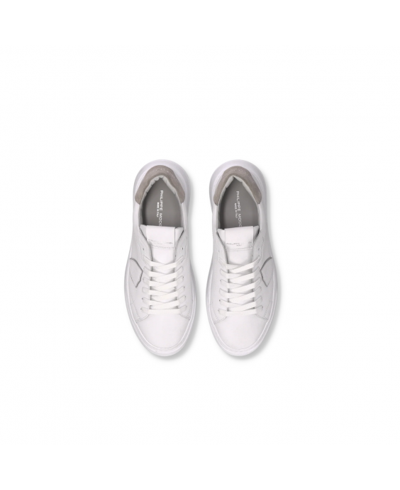 PHILIPPE MODEL Sneakers Temple Low Uomo Bianco Grigio BTLU VD21