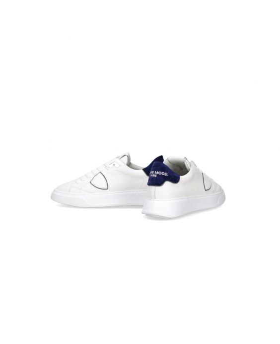 PHILIPPE MODEL Sneakers Temple Low Uomo Bianco Blu BTLU VD23