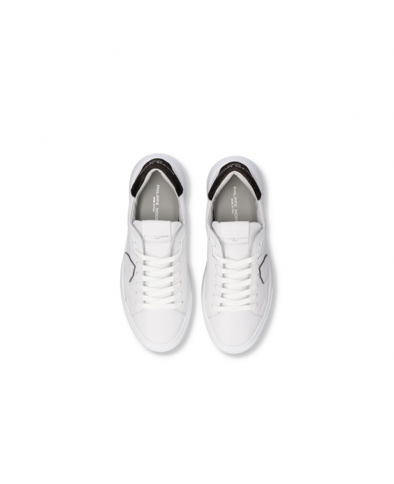 PHILIPPE MODEL Sneakers Temple Low Uomo Bianco Nero BTLU VVC1 PHILIPPE MODEL Sneakers Temple Low Uomo Bianco Nero BTLU VVC1