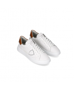 PHILIPPE MODEL Sneakers Temple Low Uomo Bianco Cognac BTLU VW03