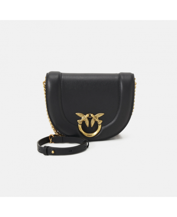 PINKO Borsa a tracolla Love Round Click Mini Donna Nero 101969-A0QO-Z99Q