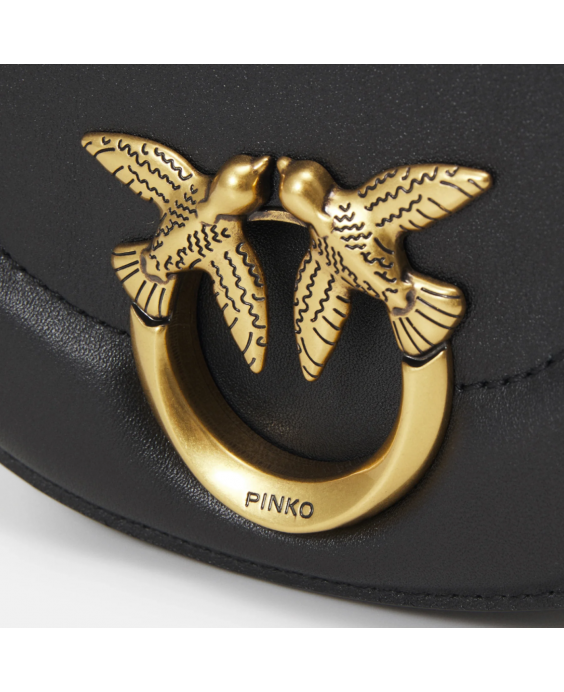 PINKO Borsa a tracolla Love Round Click Mini Donna Nero 101969-A0QO-Z99Q