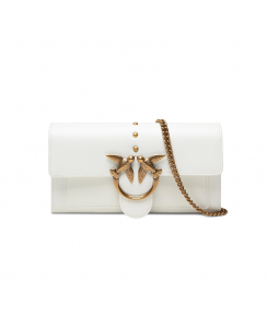 PINKO Borsa a tracolla Love Wallet Simply 5 C Donna Bianco 1P22AM-Y6XT-Z14