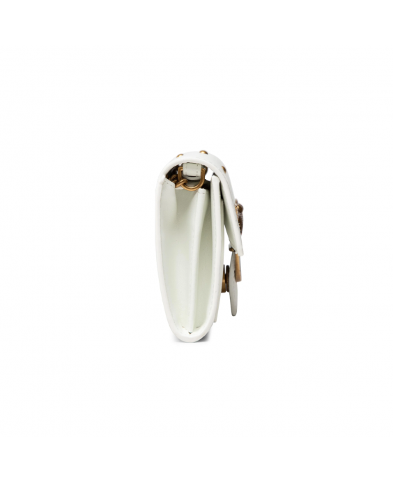 PINKO Borsa a tracolla Love Wallet Simply 5 C Donna Bianco 1P22AM-Y6XT-Z14