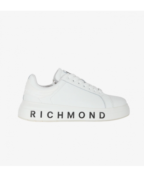 JOHN RICHMOND Man White Action leather Sneakers 20009 CP - A