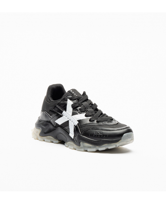 JOHN RICHMOND Man Black Microfiber Sneakers 20025 CP - B