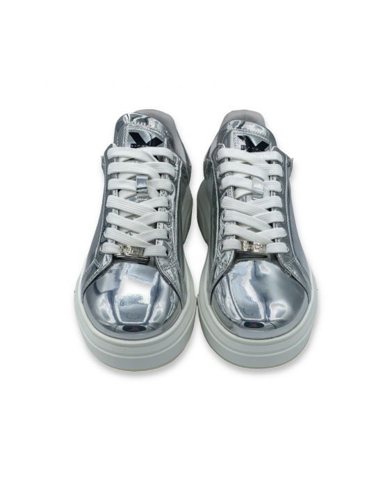 JOHN RICHMOND Man Silver Mirror Sneakers 20030 CP - A