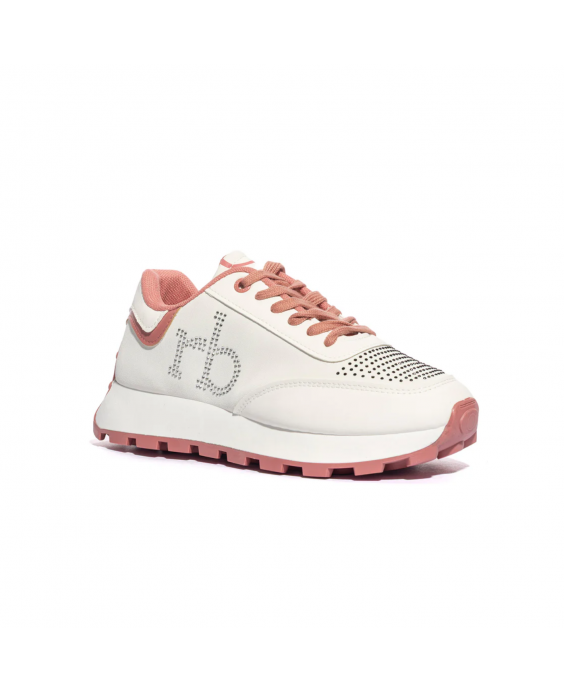 ROCCOBAROCCO Sneakers Donna Bianco Rosa RBRSD0262-1040