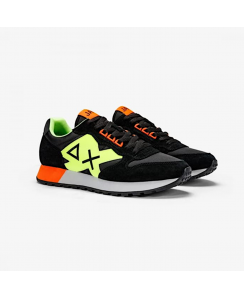 SUN68 Sneakers Jaki Fluo Uomo Nero Z34113