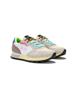 SUN68 Sneakers Ally Color Explosion Donna Bianco Z34204 - 01